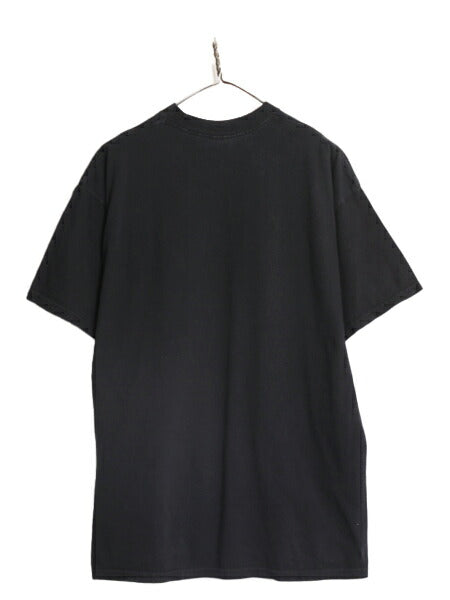 90s ジョーク メッセージ プリント 半袖 Tシャツ メンズ XL / 古着 90年代 オールド 大きいサイズ ヘビーウェイト グラフィック ブラック