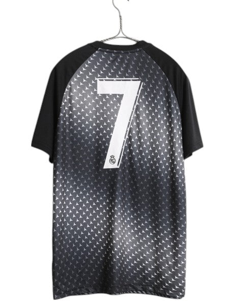 レアルマドリード サッカー プラクティス シャツ メンズ S / Tシャツ トレーニング ジャージ ゲームシャツ スポーツ ナンバリング Tシャツ