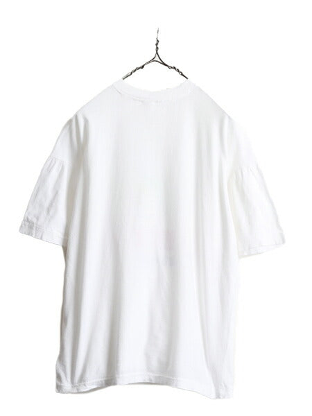 90s ■ 脳みそ エロ パロディ アート プリント 半袖 Tシャツ ( メンズ XL 小さめ M 程) 90年代 BRAIN ポップ イラスト シングルステッチ 白