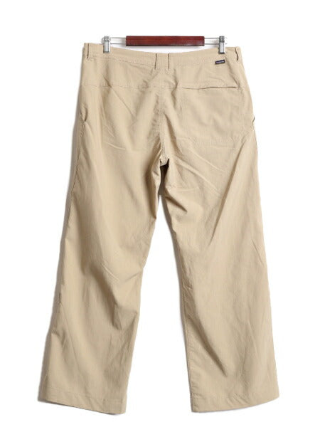 10年製 パタゴニア インターコンチネンタル ナイロン パンツ 14 レディース L 程/ 古着 Patagonia アウトドア ポケット付き ベージュ 薄手