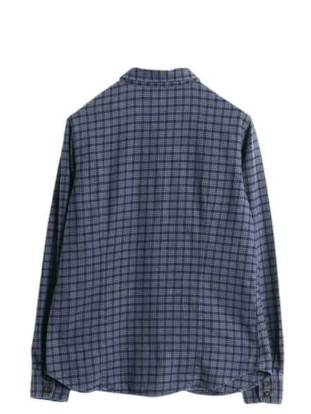 パタゴニア ロングスリーブ フィヨルド フランネル 長袖 シャツ レディース M / 古着 21年製 Patagonia アウトドア ネルシャツ チェック 青
