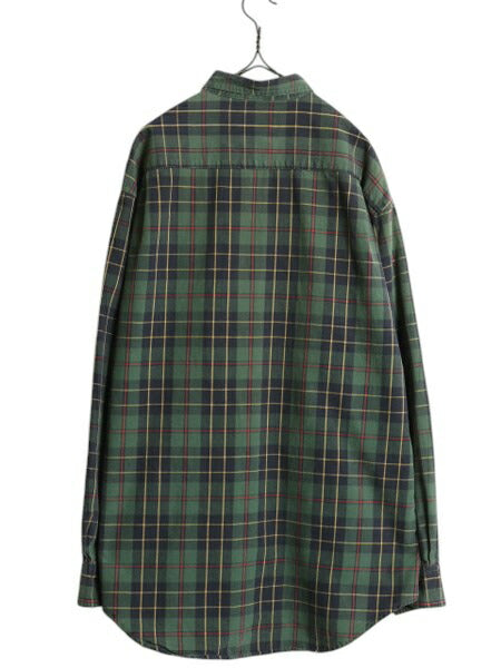 00s OLD GAP チェック 長袖 シャツ メンズ M / 古着 00年代 オールド ギャップ コットン 長袖シャツ ポケット付き マルチカラー カジュアル