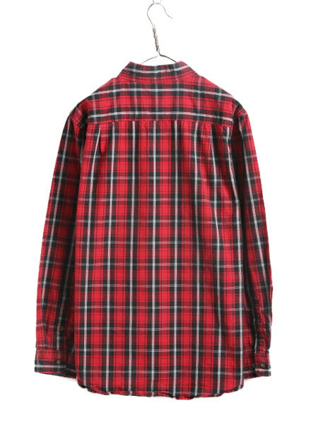 US企画 カーハート チェック ボタンダウン 長袖 シャツ メンズ M / Carhartt 長袖シャツ ワーク コットン マルチカラー 廃盤 ポケット付き