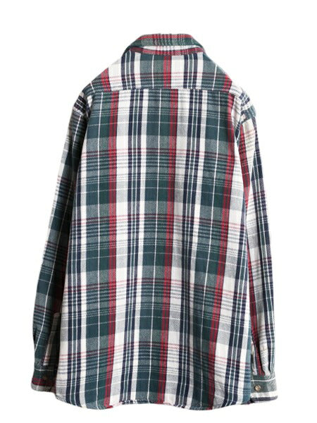 80s カーハート チェック ヘビー フランネル シャツ メンズ L 程/ 80年代 ヴィンテージ Carhartt ワーク コットン ネルシャツ ポケット付き
