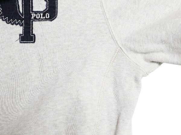 00s ポロ ラルフローレン P-WING 刺繍 ハーフジップ スウェット メンズ L / オールド 裏起毛 トレーナー ワンポイント ハイネック ツートン