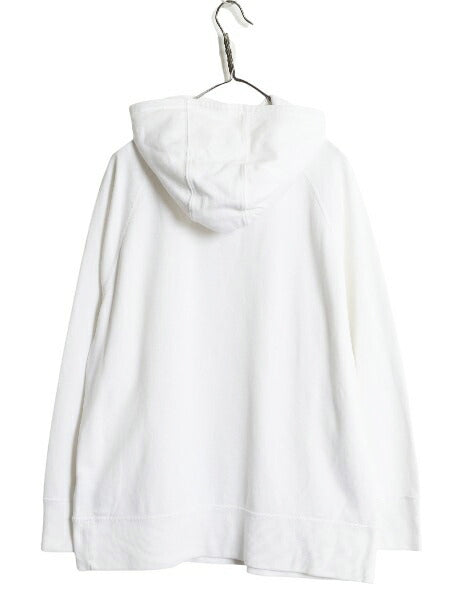 ポロ ラルフローレン ハイネック スウェット フード パーカー メンズ M / トレーナー 裏起毛 プルオーバー ワンポイント シンプル ホワイト