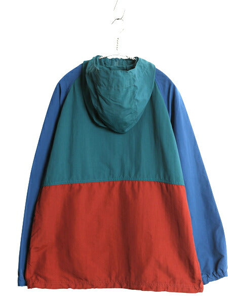 エルエルビーン ナイロン アノラック パーカー ジャケット レディース L / 古着 プルオーバー ハーフジップ マンパ ハイネック パッカブル