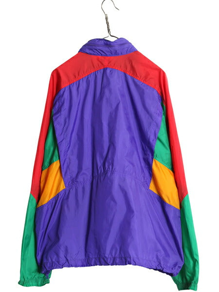 90s ナイキ フルジップ ナイロン ジャケット メンズ XL / 初期 銀タグ オールド 大きいサイズ スウッシュ ウインドブレーカー ジャンパー