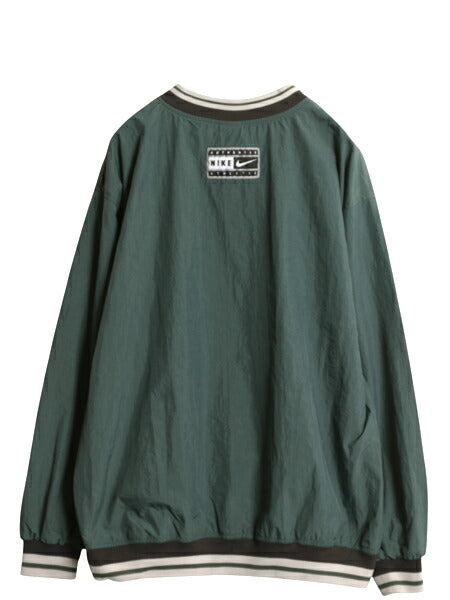 90s ナイキ ナイロン ジャケット メンズ L オールド プルオーバー ビッグ スウッシュ Vネック ピステ ウォームアップ ウィンドブレーカー