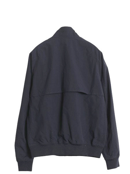 ブルックスブラザーズ スイングトップ ジャケット メンズ S フルジップ G-9 タイプ ハリントン ブルゾン チェック ライナー 無地 ネイビー