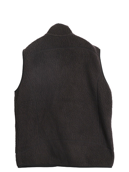 パタゴニア レトロ パイル ベスト メンズ L 古着 20年製 フリース フルジップ アウトドア 重ね着 前開き ハイネック ワンポイント ブラック