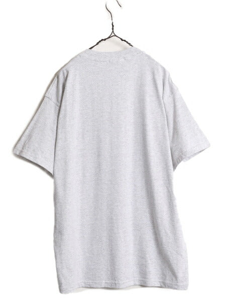 デッドストック 00s ディスカス ポケット付き 無地 半袖 Tシャツ メンズ XL 新品 00年代 オールド DISCUS 無地T ポケT 大きいサイズ グレー