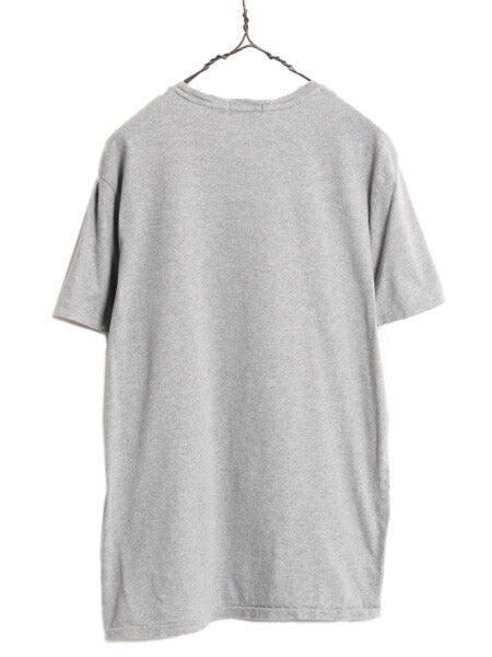 ポロベアー ポロ ラルフローレン プリント 半袖 Tシャツ メンズ レディース M / 古着 キャラクター 半袖Tシャツ シングルステッチ グレー