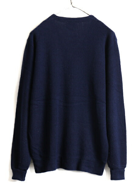 80s USA製 ■ アイゾッド ラコステ アクリル ニット カーディガン ( メンズ M ) 古着 80年代 ビンテージ IZOD LACOSTE セーター 長袖ニット