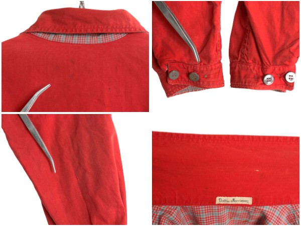 50s 60s ★ ホワイトスタッグ コットン リバーシブル ジャケット メンズ S レディース M / 古着 ヴィンテージ チェック 赤 無地 フルジップ