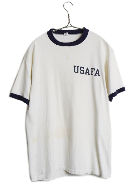 ビンテージ 70s チャンピオン ミリタリー USAFA リンガー Tシャツ 70s