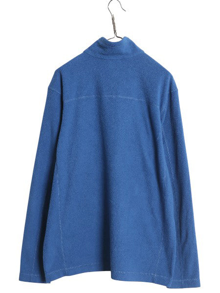 パタゴニア マイクロD ハーフジップ フリース プルオーバー メンズ L / 20年製 アウトドア ロンT 長袖 Tシャツ ハイネック トップス ブルー