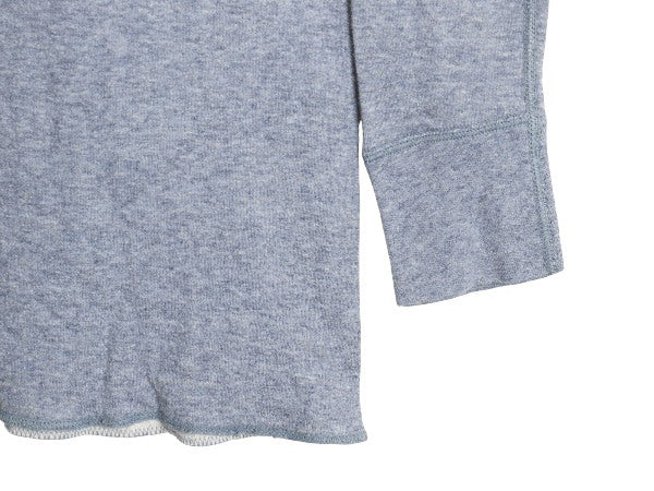 90s USA製 デュオフォールド 2レイヤー 長袖 Tシャツ メンズ L / オールド ロンT アンダーシャツ 無地 ストレッチ インナー カットソー 青