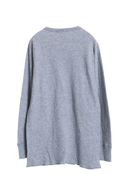 90s USA製 デュオフォールド 2レイヤー 長袖 Tシャツ メンズ L / オールド ロンT アンダーシャツ 無地 ストレッチ インナー カットソー 青