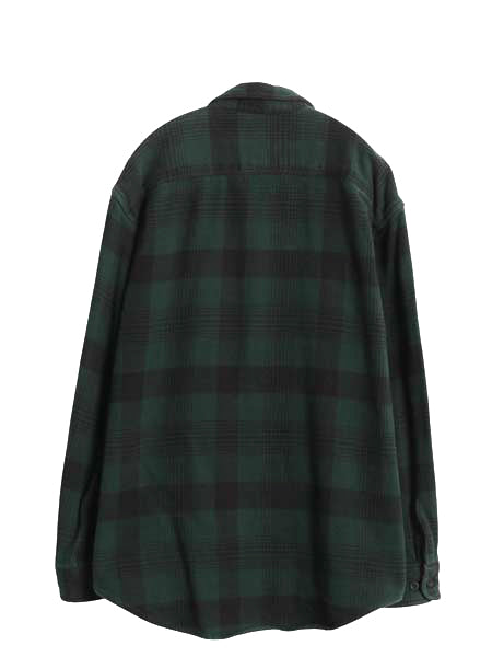 90s カベラス チェック ヘビー フランネル シャツ メンズ L 古着 オールド 長袖シャツ ネルシャツ ヘビーウェイト マルチカラー 厚手 黒 緑
