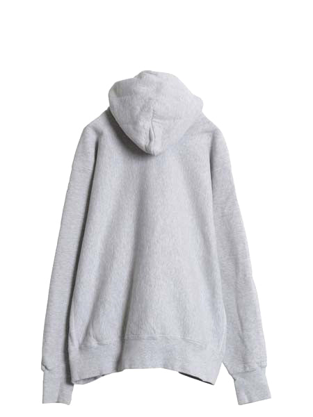 90s USA製 2段 カレッジ プリント スウェット フード パーカー メンズ XL / オールド リバース タイプ トレーナー プルオーバー 裏起毛 灰