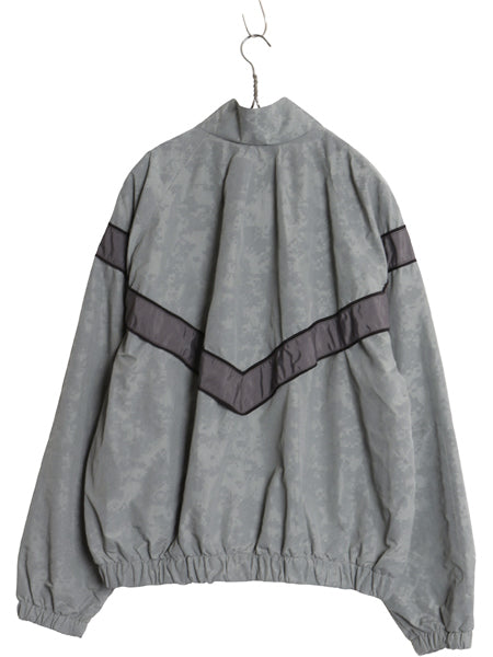 米軍実物 US ARMY ACU 迷彩 リフレクター ナイロン トレーニング ジャケット MEDIUM SHORT / 11年製 ミリタリー IPFU 軍物 ツートン グレー