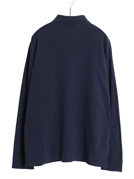 ラコステ 鹿の子 長袖 ポロシャツ 7 メンズ XXL / 長袖シャツ ワンポイント ボックス コットン カットソー トップス シンプル 大きいサイズ