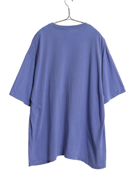 90s USA製 オールド ギャップ ポケット付き 無地 半袖 Tシャツ メンズ XL シングルステッチ コットン ポケT カットソー 大きいサイズ 青紫