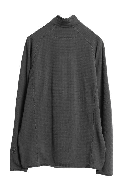 パタゴニア R1 プルオーバー メンズ L 古着 19年製 アウトドア レギュレーター ストレッチ 裏 フリース ハーフジップ ロンT ハイネック 灰