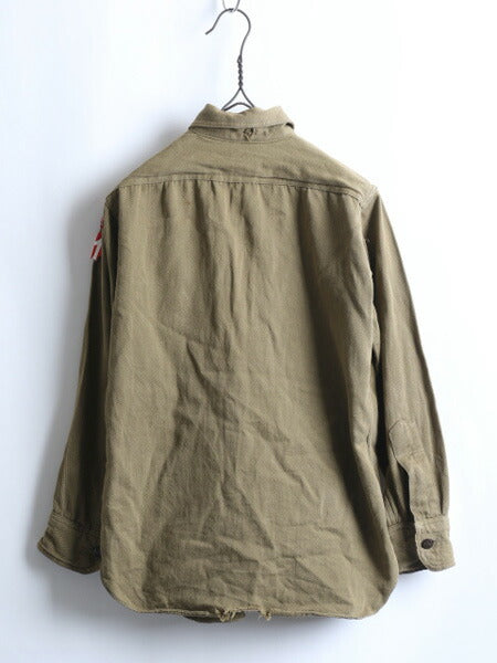 40's BSA ボーイスカウトアメリカ チェンジボタン コットン シャツ (S程)