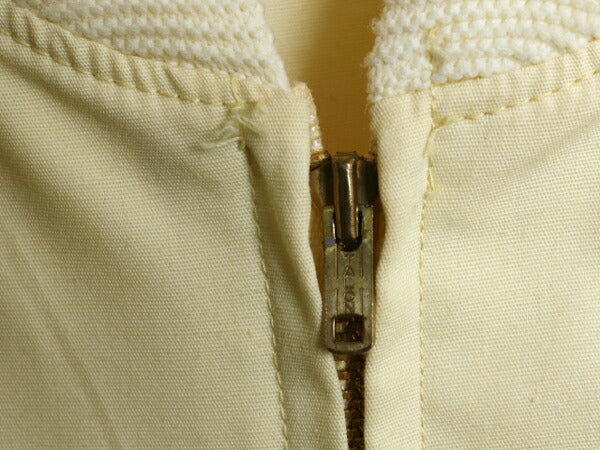 70s ★ JCPENNY ダービー タイプ ジャケット メンズ XL / 古着 ヴィンテージ フルジップ カップショルダー スイングトップ 大きいサイズ 黄