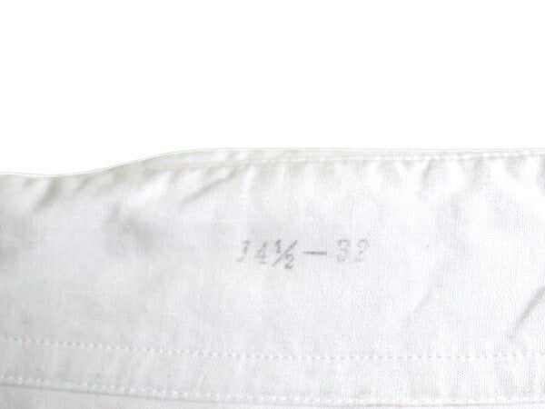60s ★ Wedgefield 100% コットン 長袖 シャツ メンズ S / 古着 ヴィンテージ ポケット付き ドレス ワイシャツ フォーマル 無地 白 日本製