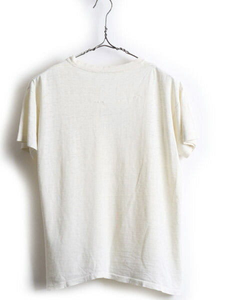 60's BSA Boy Scout of America ボーイスカウト 染み込み プリント 半袖 Tシャツ (S程)