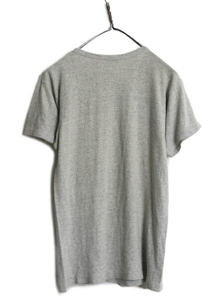 70s USA製 ★ チャンピオン 3段 染込み カレッジ プリント 半袖 Tシャツ メンズ S 程/ 古着 ヴィンテージ 当時物 88 12 バータグ 霜降り 灰
