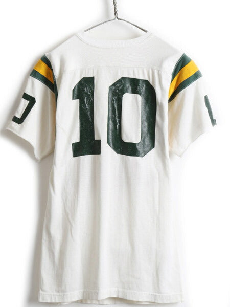 70's Champion チャンピオン レーヨン 半袖 フットボール Tシャツ (38)