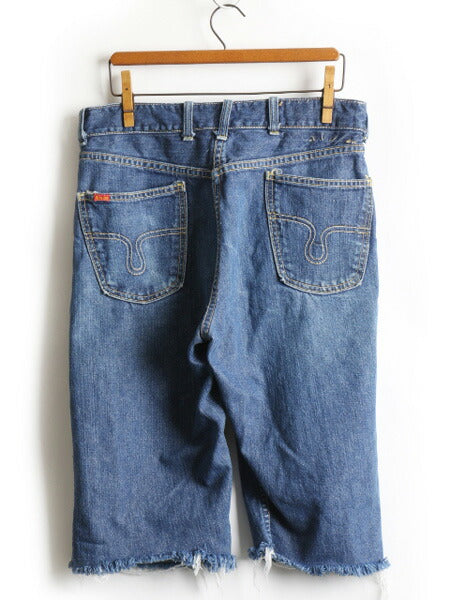 60's BIG SMITH Buckaroo ビッグスミス 5ポケット 片耳 カットオフ デニム ハーフ パンツ (28 程)