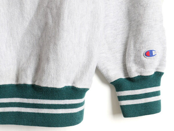 90s USA製 Champion チャンピオン リバースウィーブ リブライン スウェット トレーナー (XL)