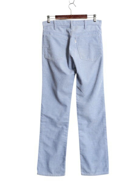 80s USA製 ★ リーバイス 519 コーデュロイ パンツ メンズ 実寸 31 32 程 80年代 ヴィンテージ Levis スリム ストレート 細畝 42 TALON 青