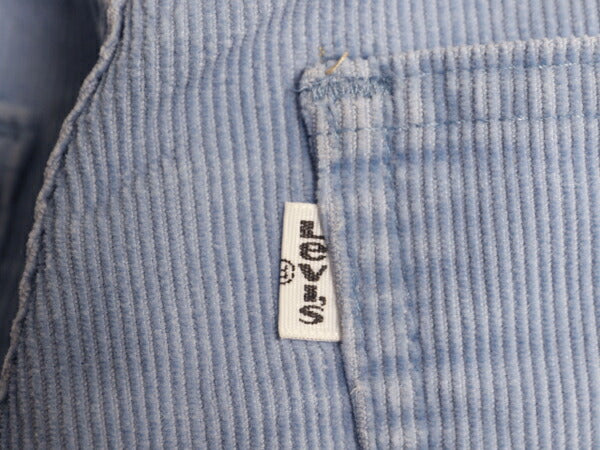 80s USA製 ★ リーバイス 519 コーデュロイ パンツ メンズ 実寸 31 32 程 80年代 ヴィンテージ Levis スリム ストレート 細畝 42 TALON 青
