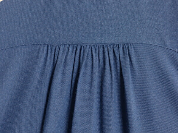 デッドストック 40s ★ BVD レーヨン 長袖 シャツ メンズ L 程 新品 40年代 USA製 ヴィンテージ ボックス フラップポケット ブルー 無地 青