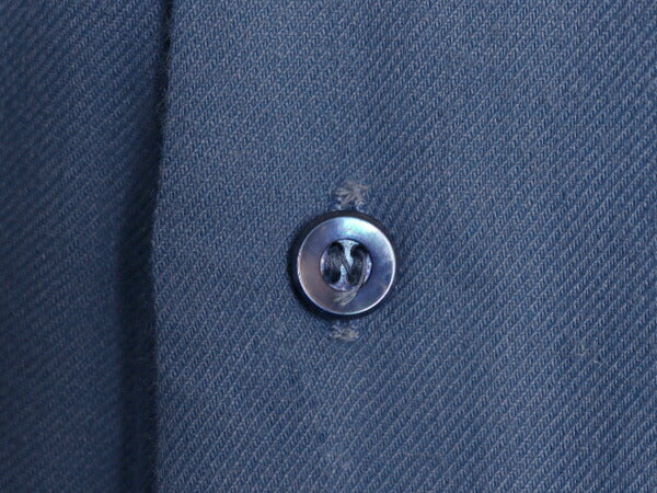 デッドストック 40s ★ BVD レーヨン 長袖 シャツ メンズ L 程 新品 40年代 USA製 ヴィンテージ ボックス フラップポケット ブルー 無地 青