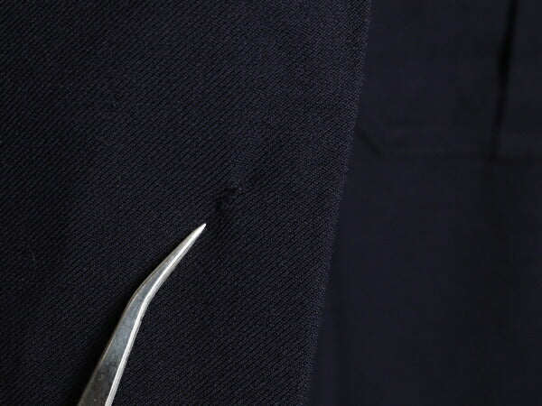 ★ The America 長袖 ウール オフィサー シャツ ( メンズ 男性 L程) ウールシャツ 長袖シャツ トップス 紺 ネイビー ビンテージ 古着 無地