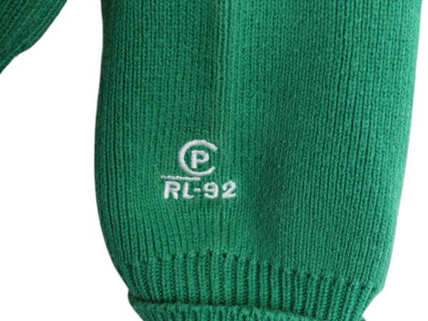 CP RL-92 90s USA製 当時物 ★ ポロ ラルフローレン コットン ニット セーター メンズ XL / 古着 オールド ボートネック ボーダー ツートン