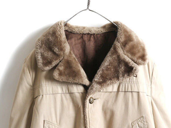 70s USA製 ビンテージ ★ ウールリッチ ギャング コート ( 42 メンズ L 程) 70年代 WOOLRICH ロング ジャケット 内ボア チェスターコート