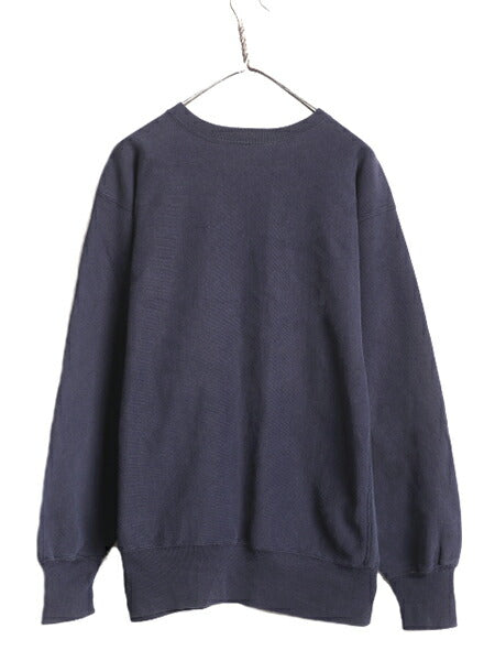 90s ★ チャンピオン リバースウィーブ ウイングフット プリント スウェット メンズ XL 程/ 90年代 オールド Champion NYAC トレーナー 紺