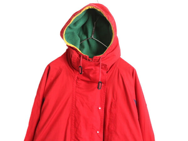 90s ★ ポロ ラルフローレン コットン マウンテン パーカー ジャケット メンズ L 90年代 POLO フリース ライナー付き マンパ ハーフ コート