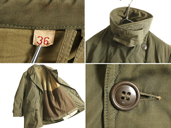 40s ★ 米軍実物 US ARMY M-1943 マッキーノ コート メンズ S 程/ ヴィンテージ ジープ マッキノー ジャケット ダブルブレスト ミリタリー