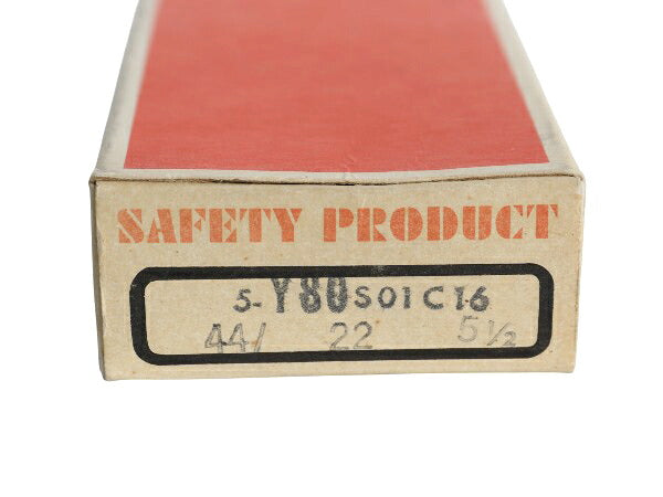 デッドストック 60s USA製 ★ ボシュロム セーフティ クリア 44 22 ヴィンテージ ウェリントン メガネ グラス クロス ヒンジ VIP 箱付き 灰