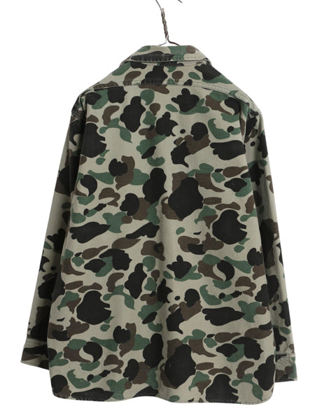 70s USA製 ウールリッチ シャモア クロス 長袖 シャツ メンズ L / ヴィンテージ ネルシャツ ダックハンター カモ フランネル ハンティング