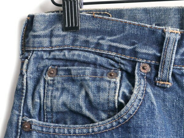 耳付き 60s USA製 ★ リーバイス 505 BIG E 赤耳 インディゴ デニム パンツ (実寸 30 30) 古着 60年代 シングル Levis ジーンズ セルビッジ